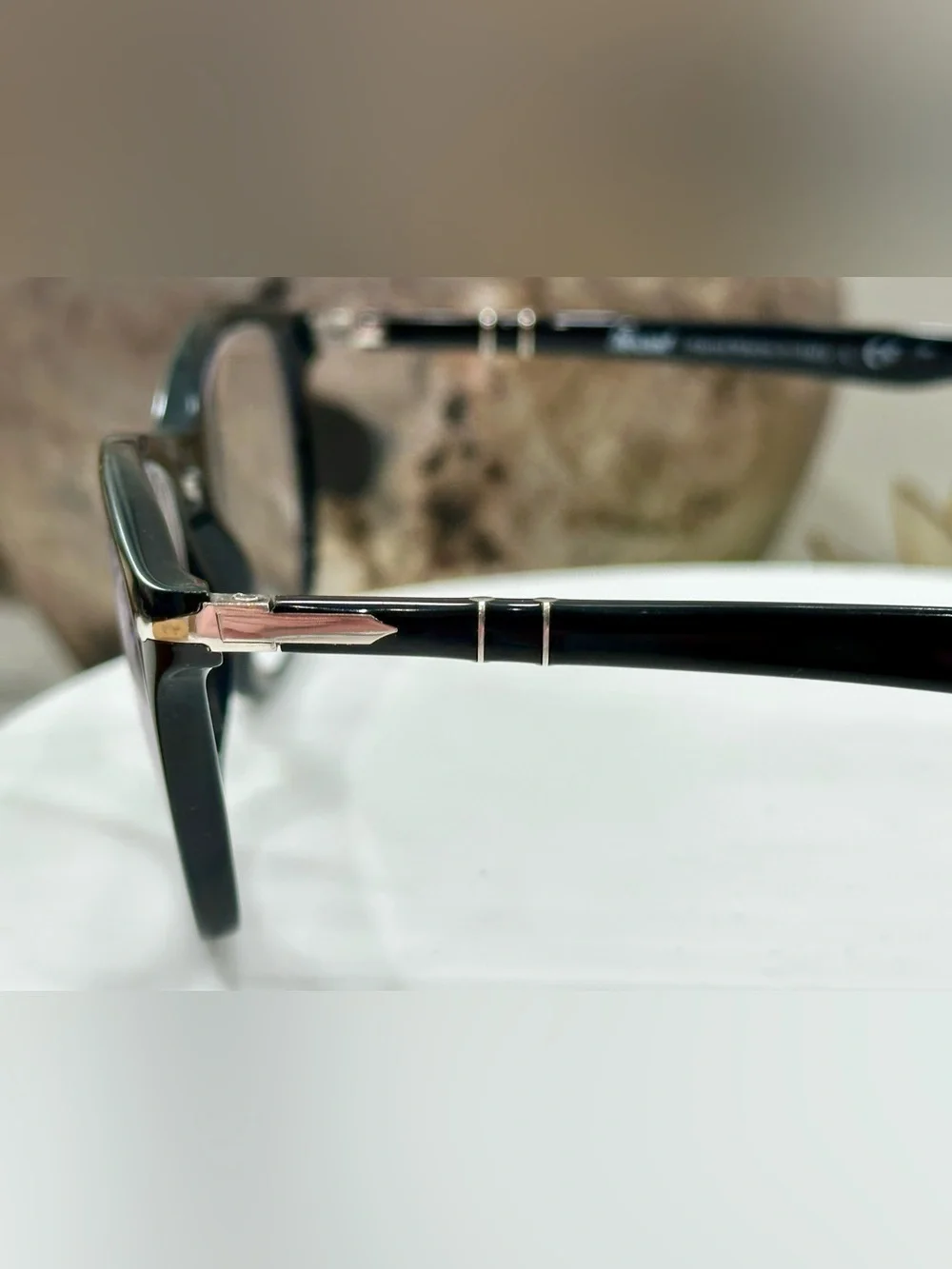 Persol Handmade Italy 3303-V Classic Black Rx Eyeglass Frames, Persol Case/Cloth